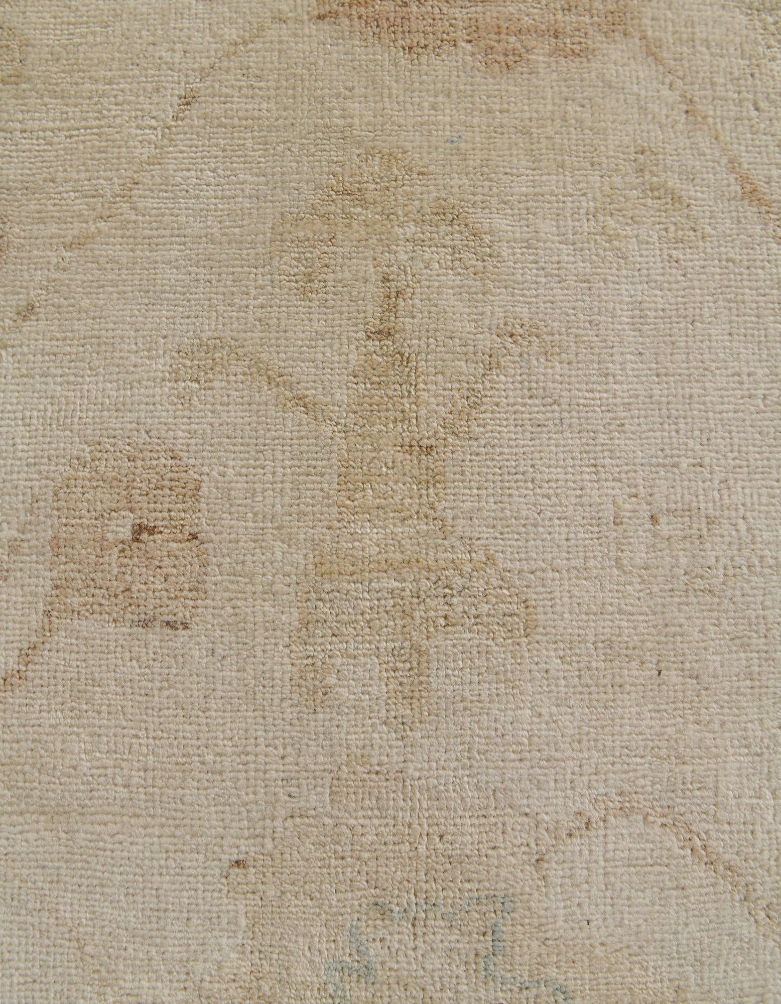 7' 11 x 9' 7 Hand Knotted Oushak Wool Rug