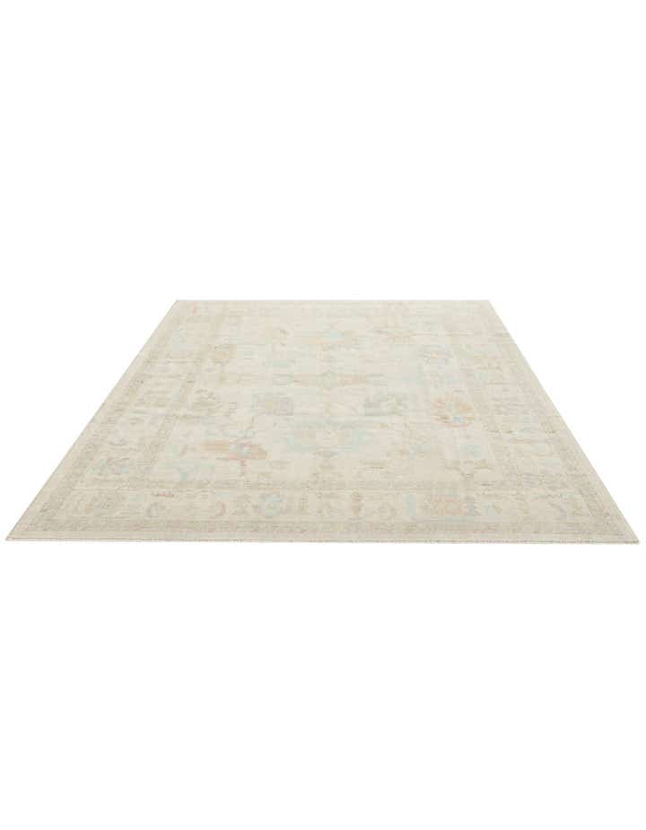 8' 2 x 9' 11 Hand Knotted Oushak Wool Rug