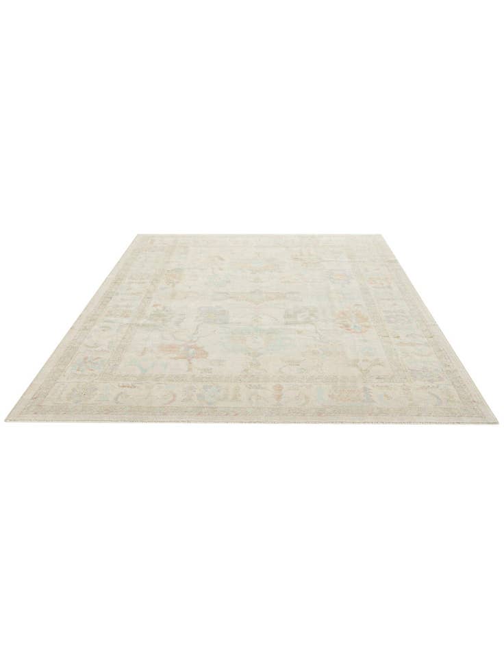 Detail image of 8' 2 x 9' 11 Hand Knotted Oushak Wool Rug