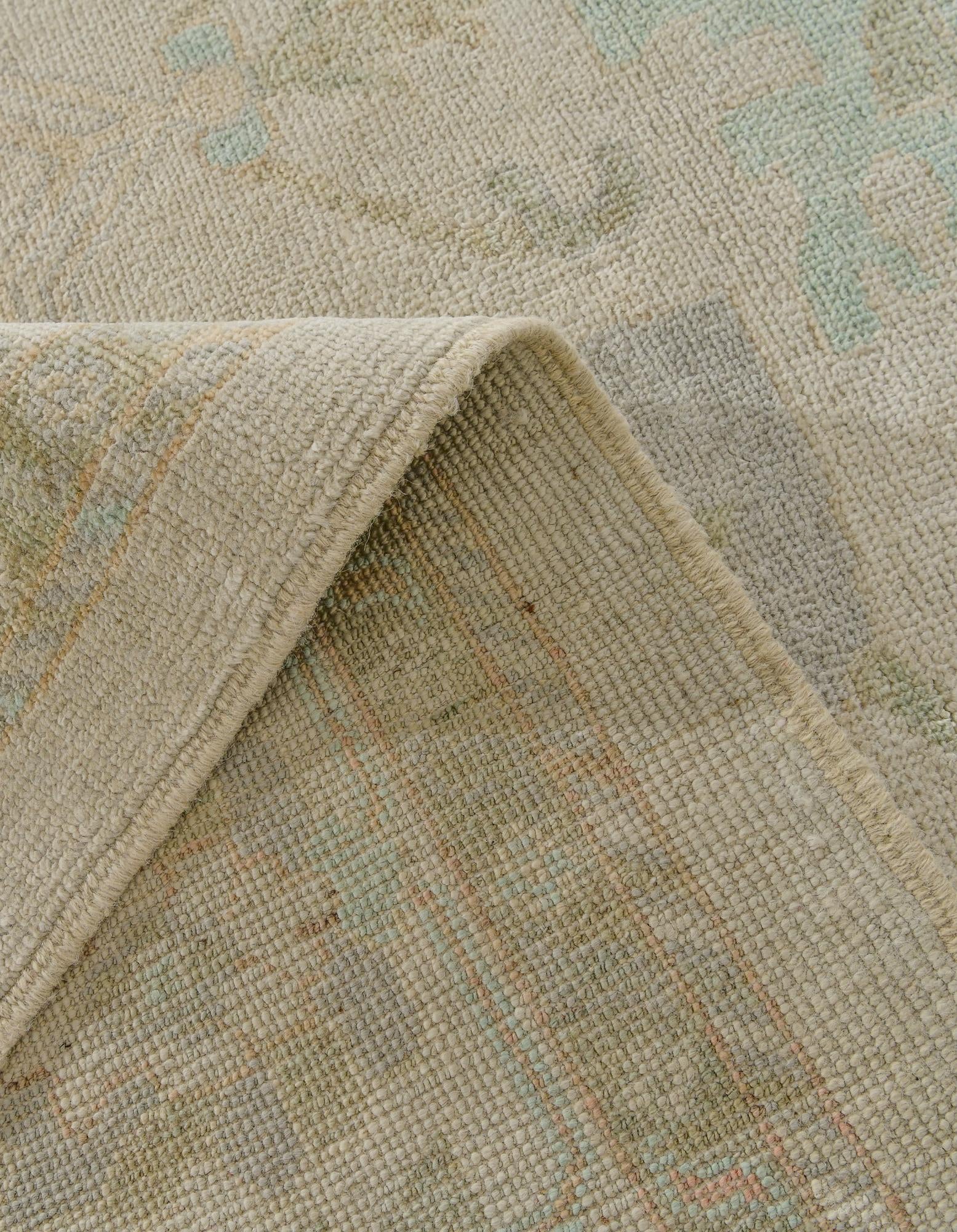 8' 2 x 9' 11 Hand Knotted Oushak Wool Rug