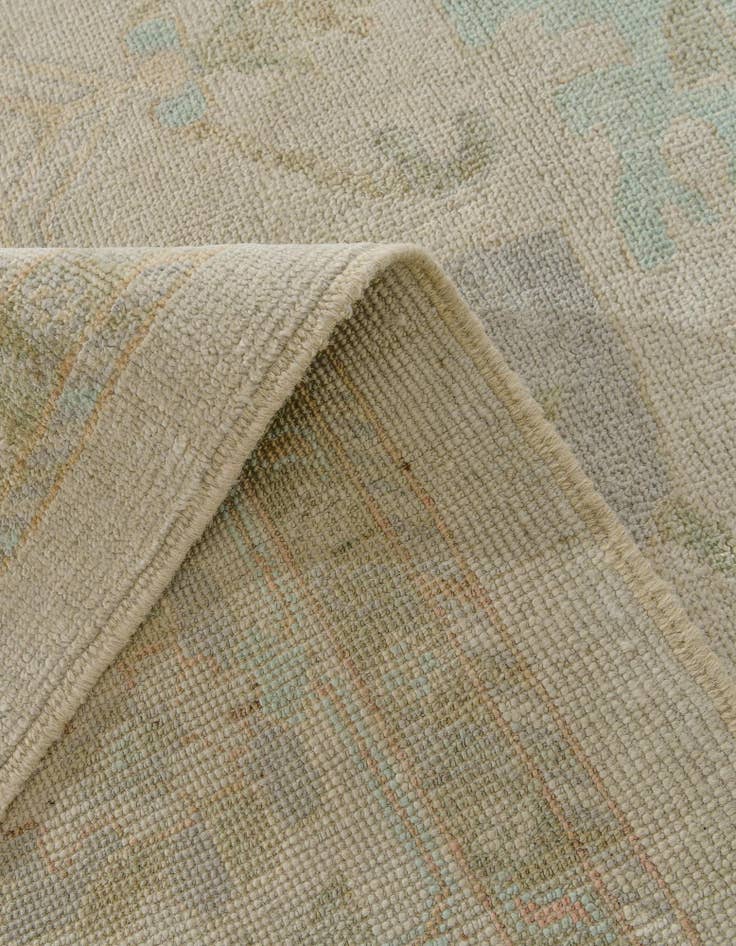 Detail image of 8' 2 x 9' 11  Hand Knotted Oushak Wool Rug