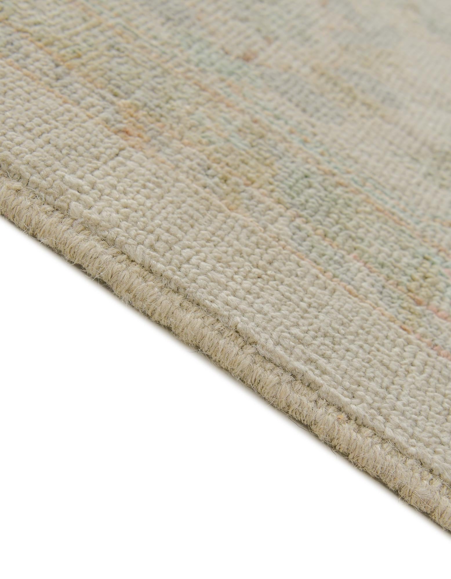8' 2 x 9' 11 Hand Knotted Oushak Wool Rug