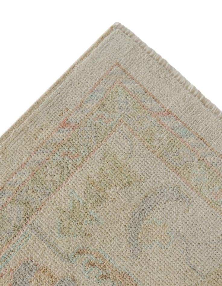 Detail image of 8' 2 x 9' 11  Hand Knotted Oushak Wool Rug