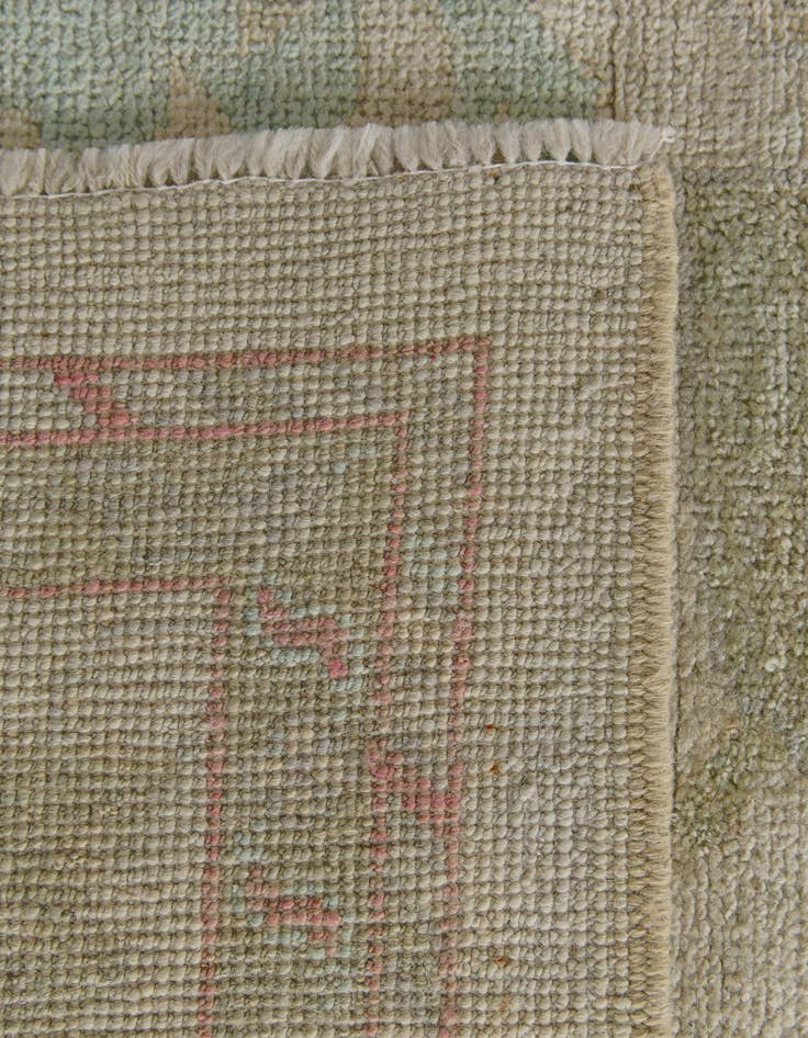 Detail image of 8' 2 x 9' 11  Hand Knotted Oushak Wool Rug