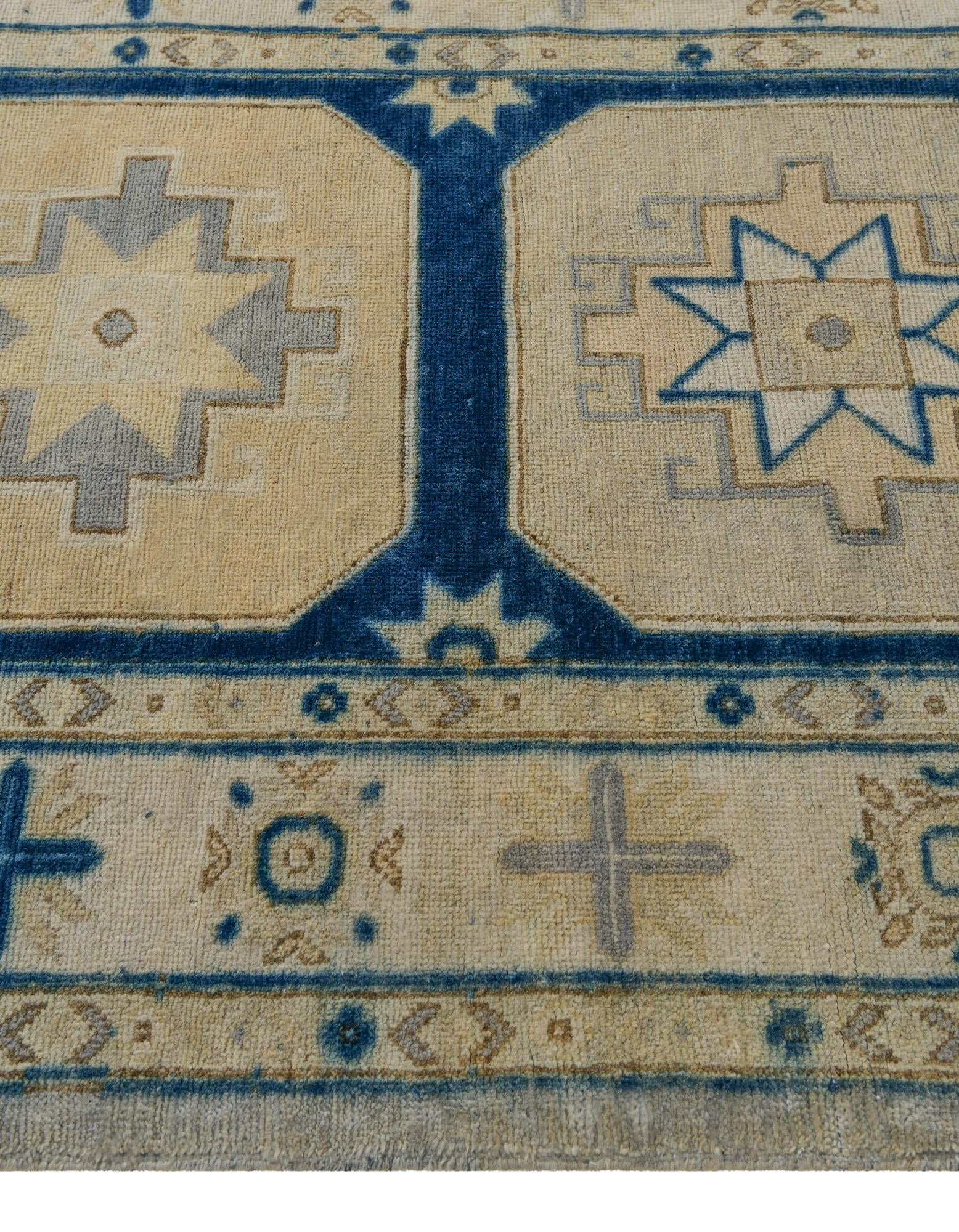 3' 6 x 4' 10 Hand Knotted Oushak Wool Rug