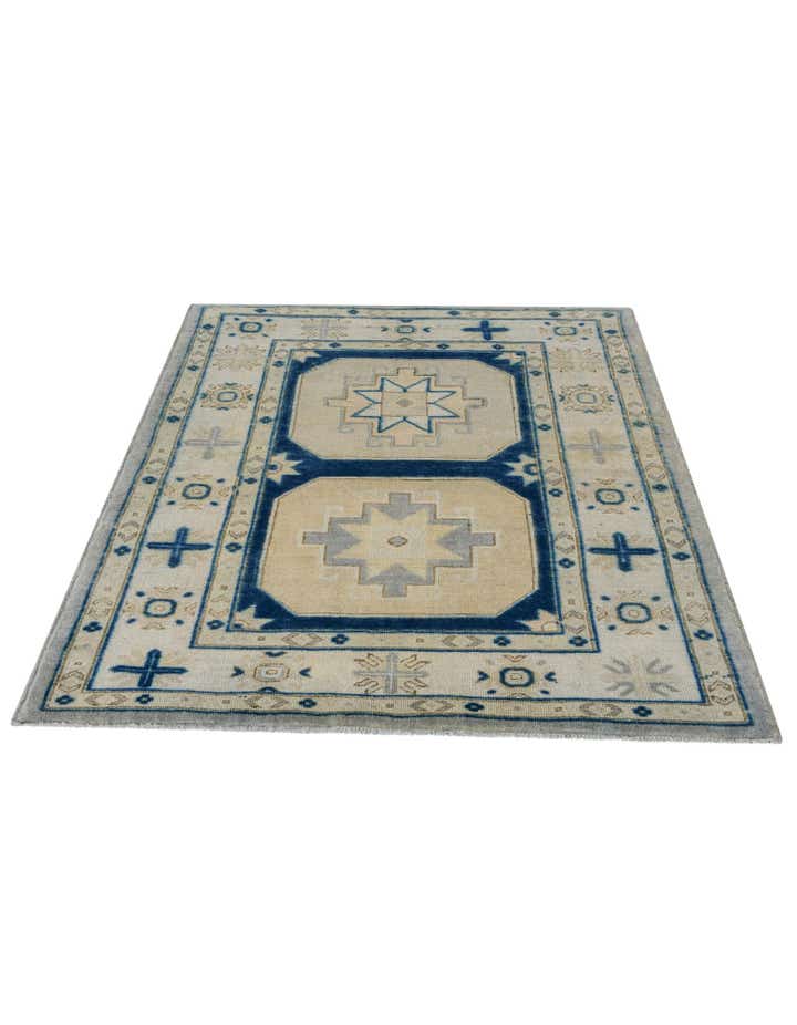 3' 6 x 4' 10 Hand Knotted Oushak Wool Rug