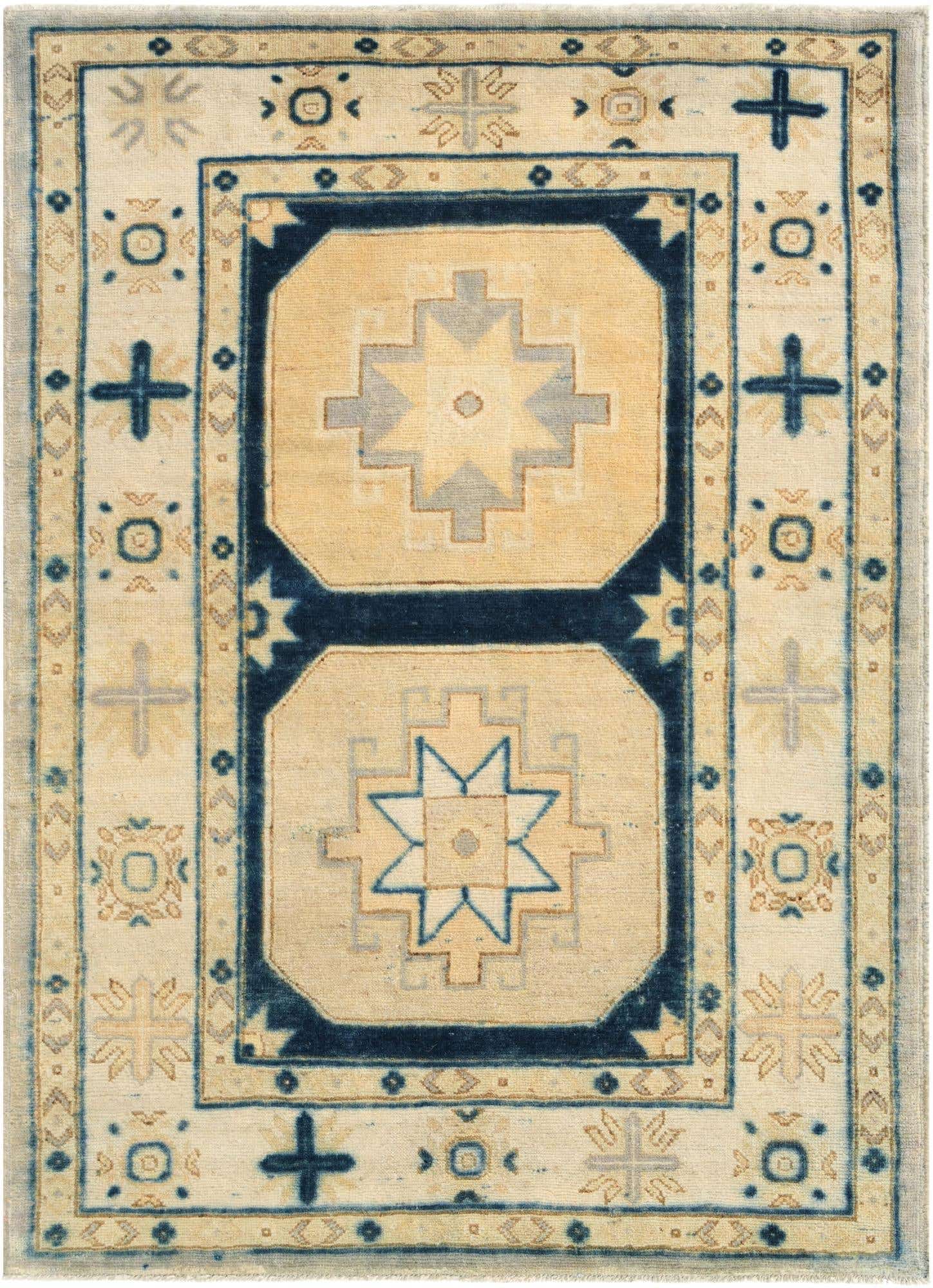 3' 6 x 4' 10 Hand Knotted Oushak Wool Rug