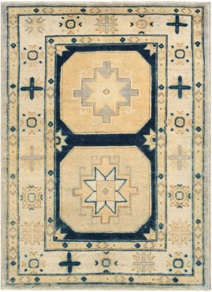 3' 6 x 4' 10 Hand Knotted Oushak Wool Rug