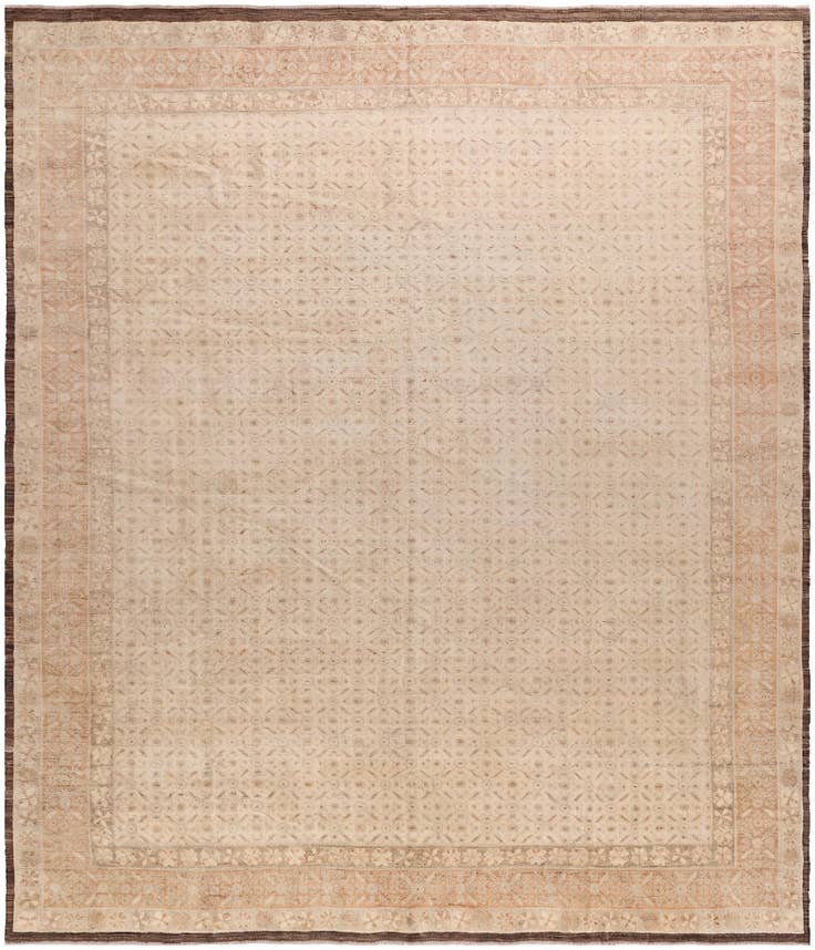 Detail image of 12' 10 x 15' Hand Knotted Oushak Wool Rug