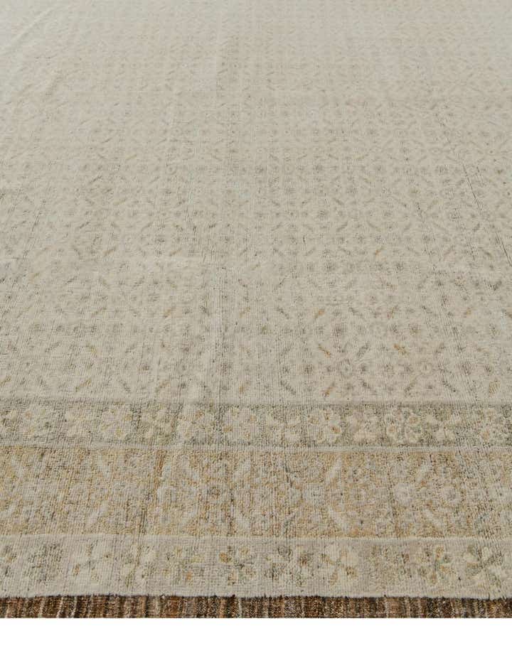 12' 8 x 15' Hand Knotted Oushak Wool Rug