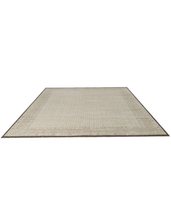 12' 8 x 15' Hand Knotted Oushak Wool Rug