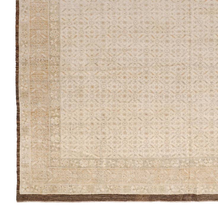 Detail image of 12' 8 x 15' Hand Knotted Oushak Wool Rug