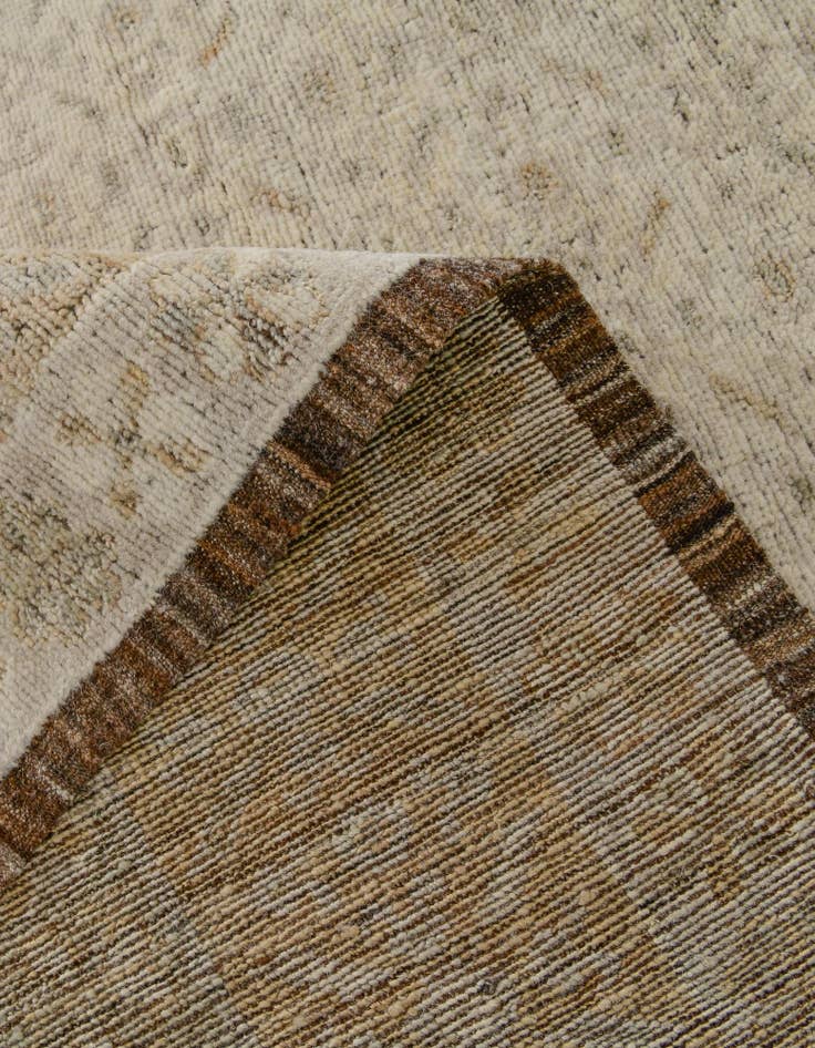 Detail image of 12' 8 x 15' Hand Knotted Oushak Wool Rug