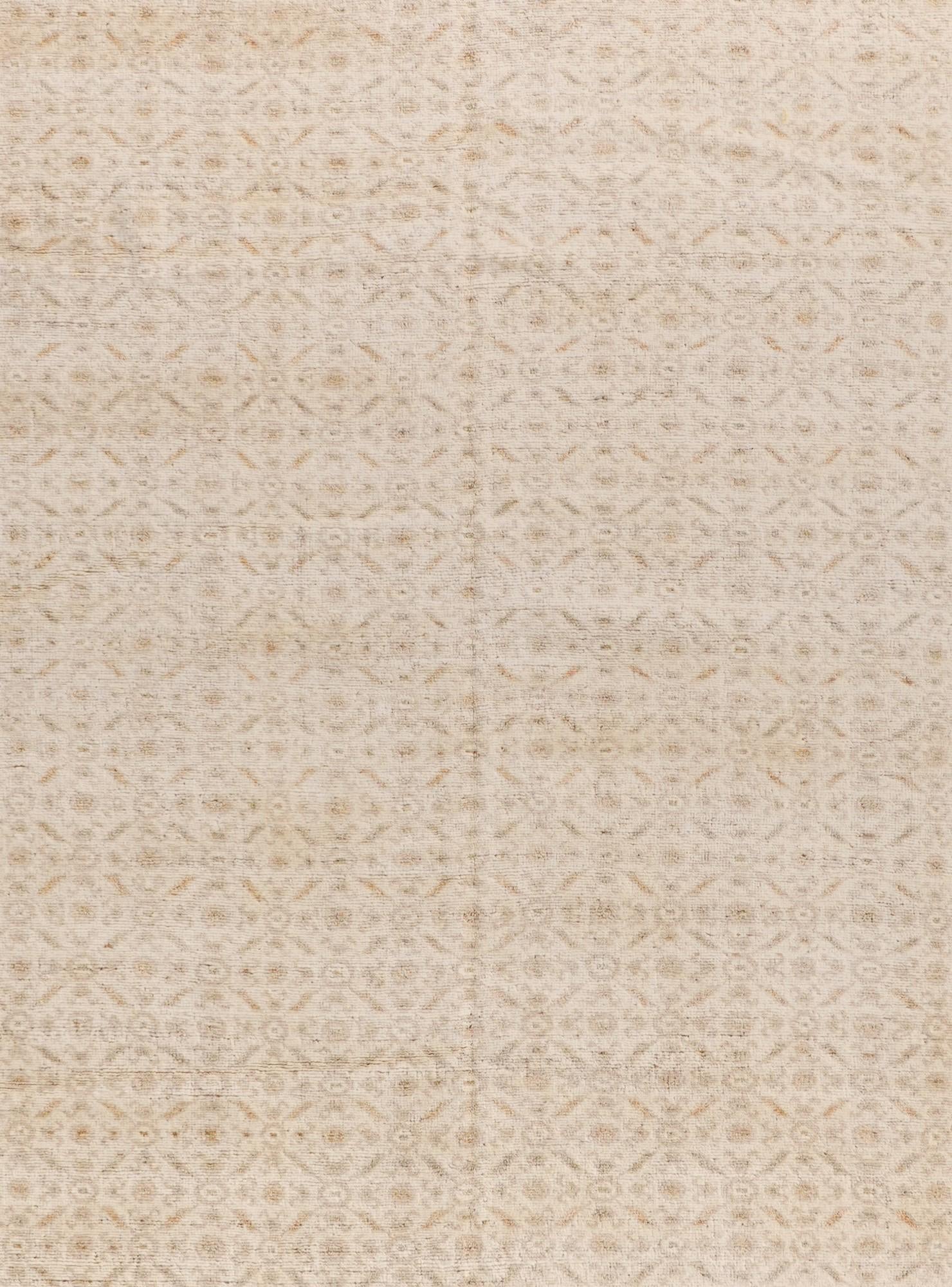 12' 8 x 15' Hand Knotted Oushak Wool Rug