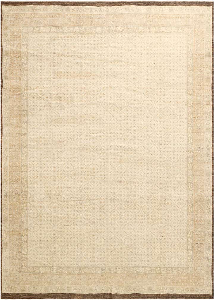 12' 8 x 15' Hand Knotted Oushak Wool Rug