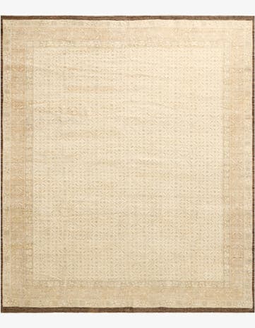 12' 8 x 15' Hand Knotted Oushak Wool Rug