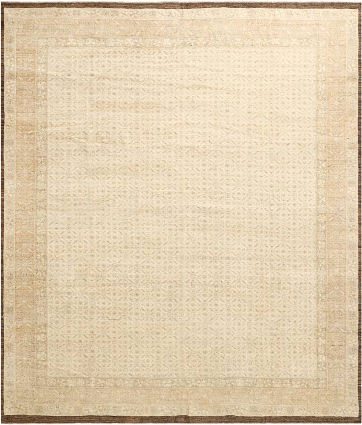 Detail image of 12' 8 x 15' Hand Knotted Oushak Wool Rug