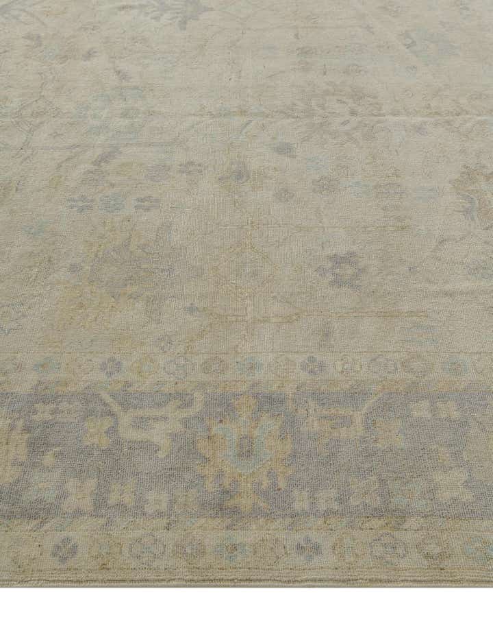 9' x 12' 1 Hand Knotted Oushak Wool Rug