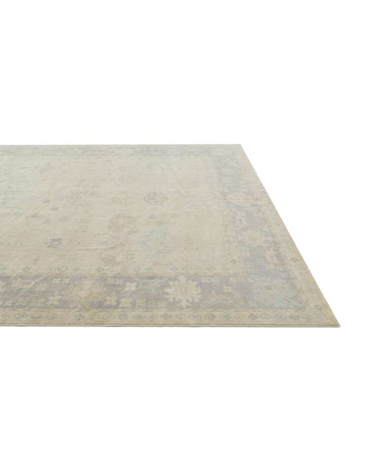 9' x 12' 1 Hand Knotted Oushak Wool Rug