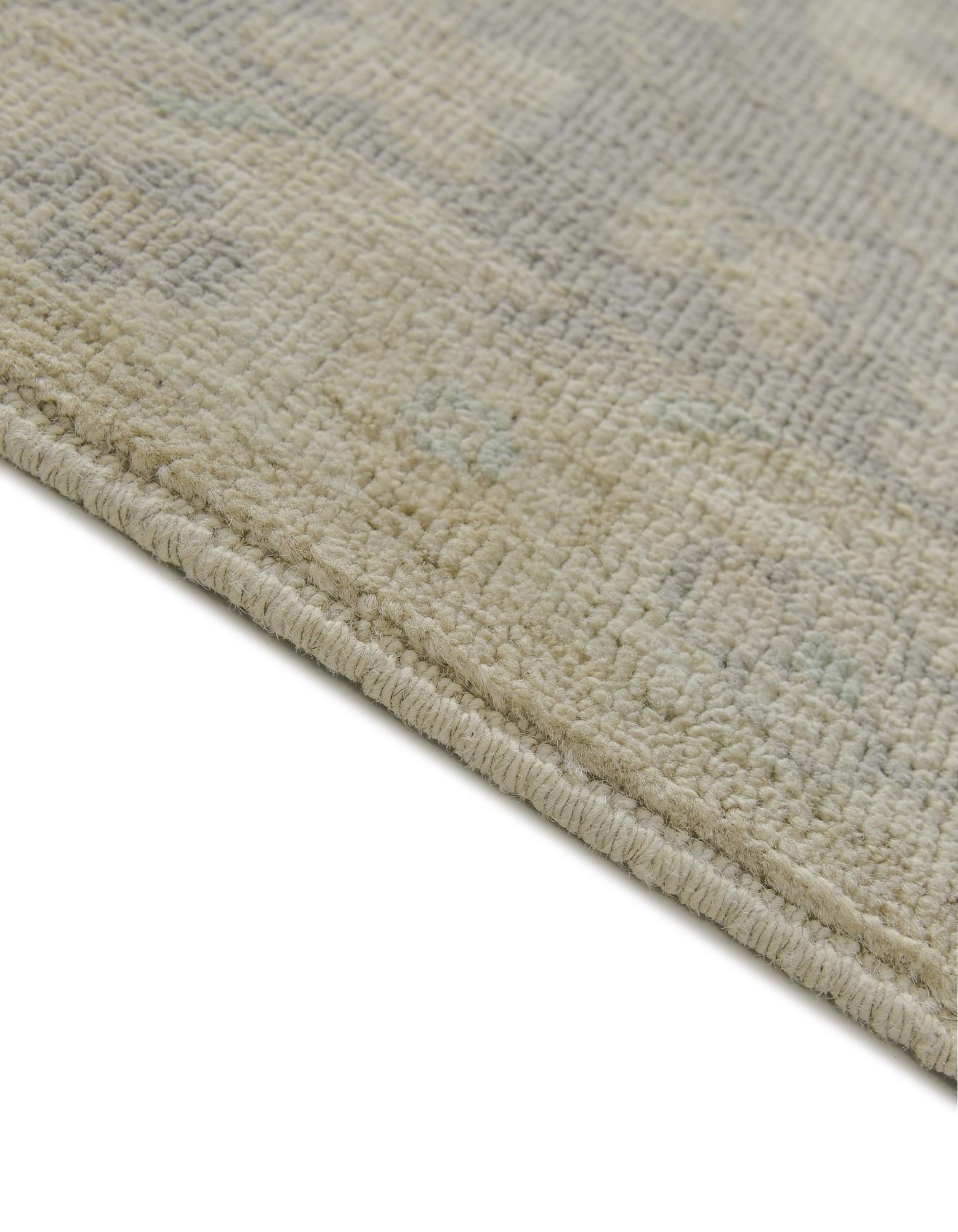 9' x 12' 1 Hand Knotted Oushak Wool Rug