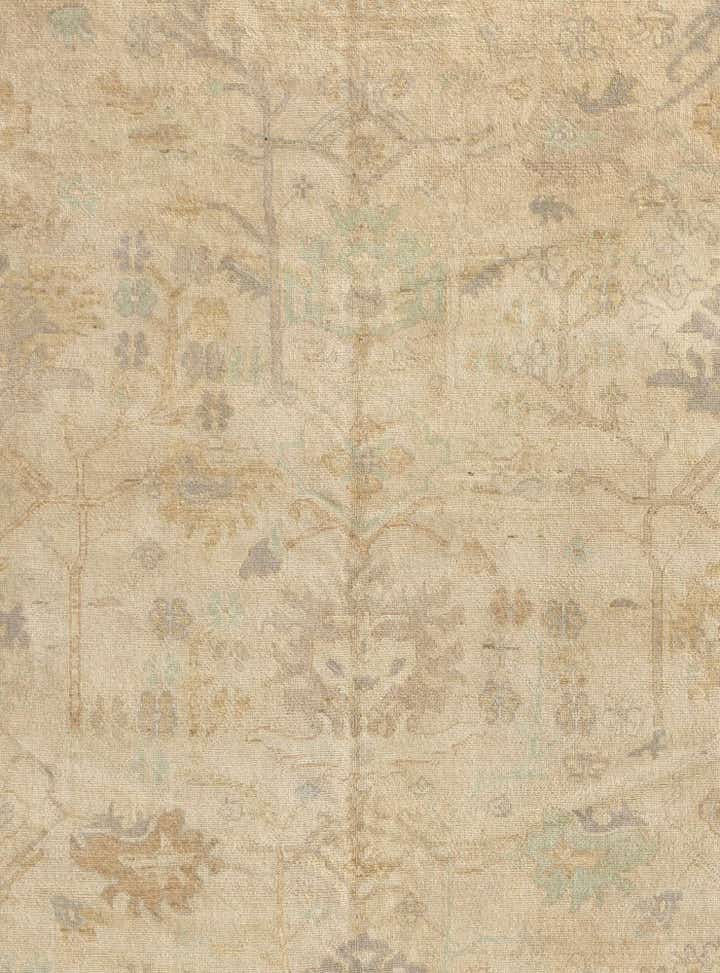 9' x 12' 1 Hand Knotted Oushak Wool Rug