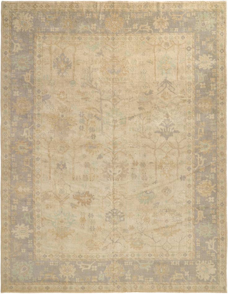 Detail image of 9' x 12' 1 Hand Knotted Oushak Wool Rug