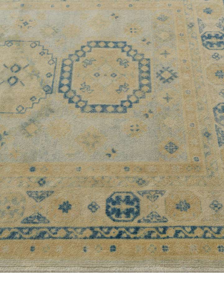 4' 10 x 6' 9 Hand Knotted Oushak Wool Rug