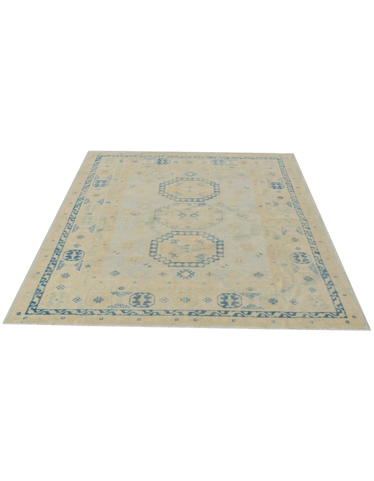 4' 10 x 6' 9 Hand Knotted Oushak Wool Rug