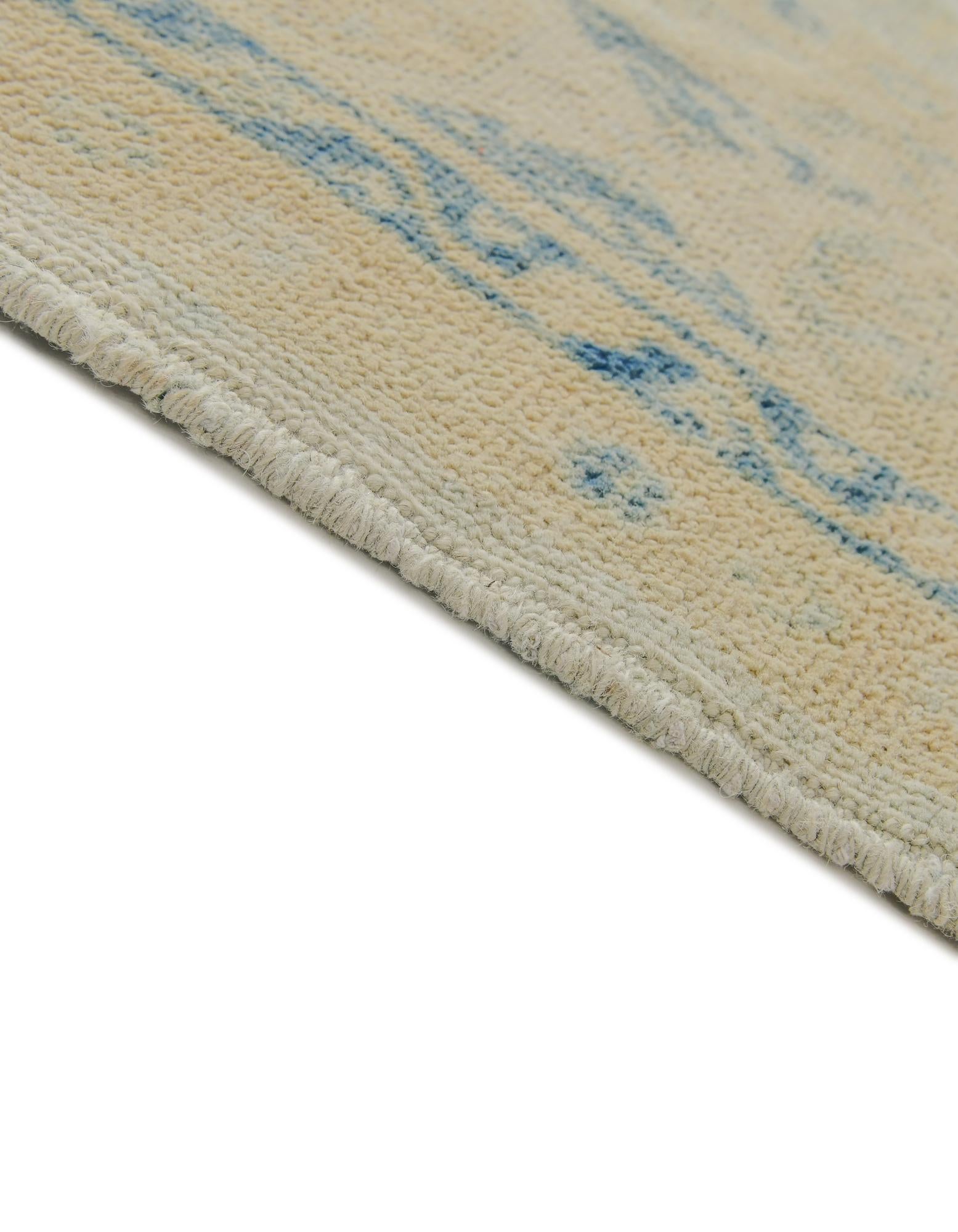 4' 10 x 6' 9 Hand Knotted Oushak Wool Rug