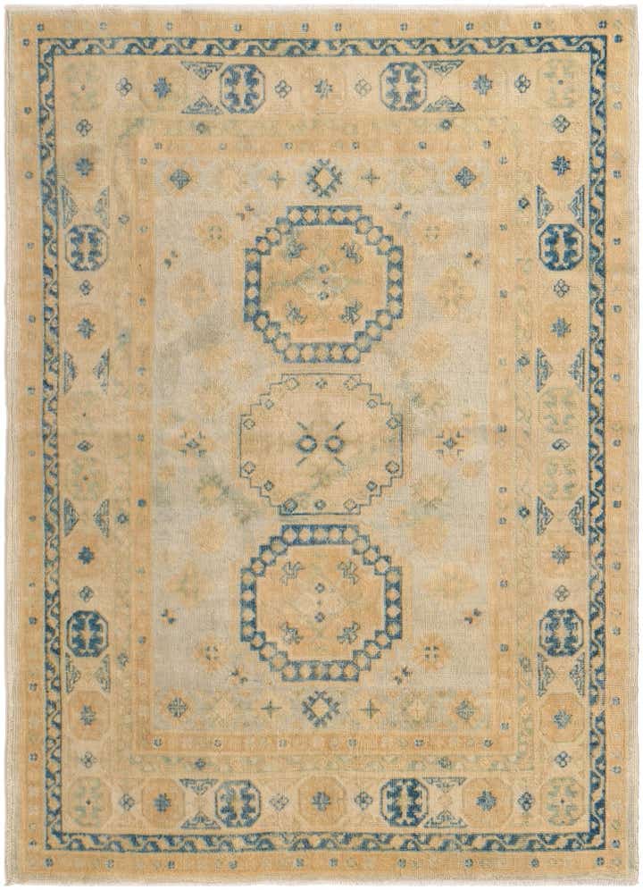 4' 10 x 6' 9 Hand Knotted Oushak Wool Rug