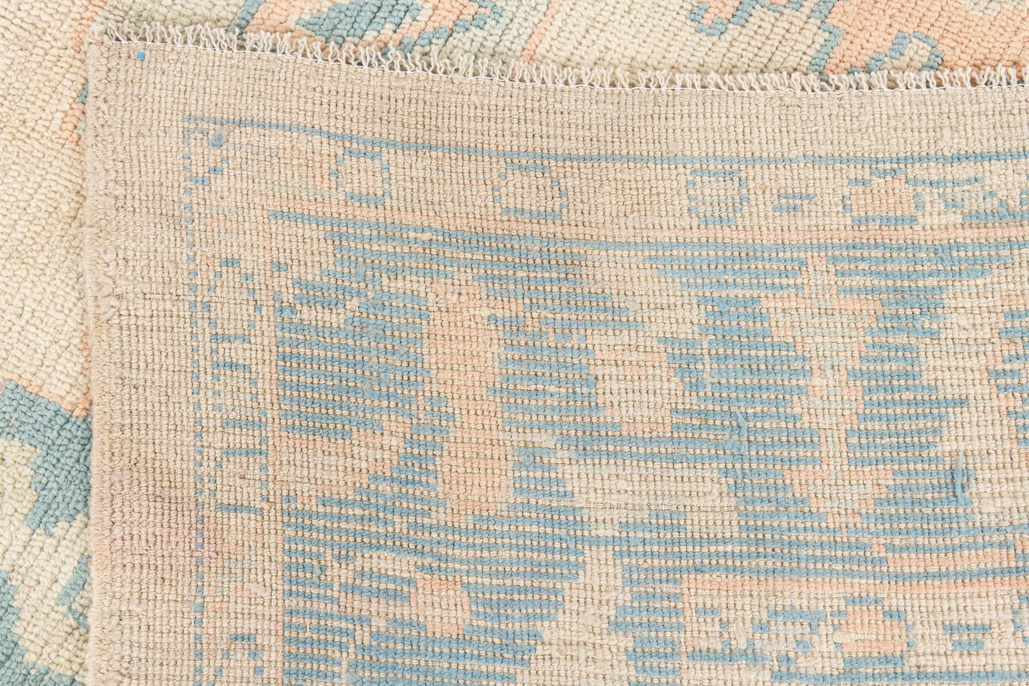9' 6 x 11' 9 Hand Knotted Oushak Wool Rug
