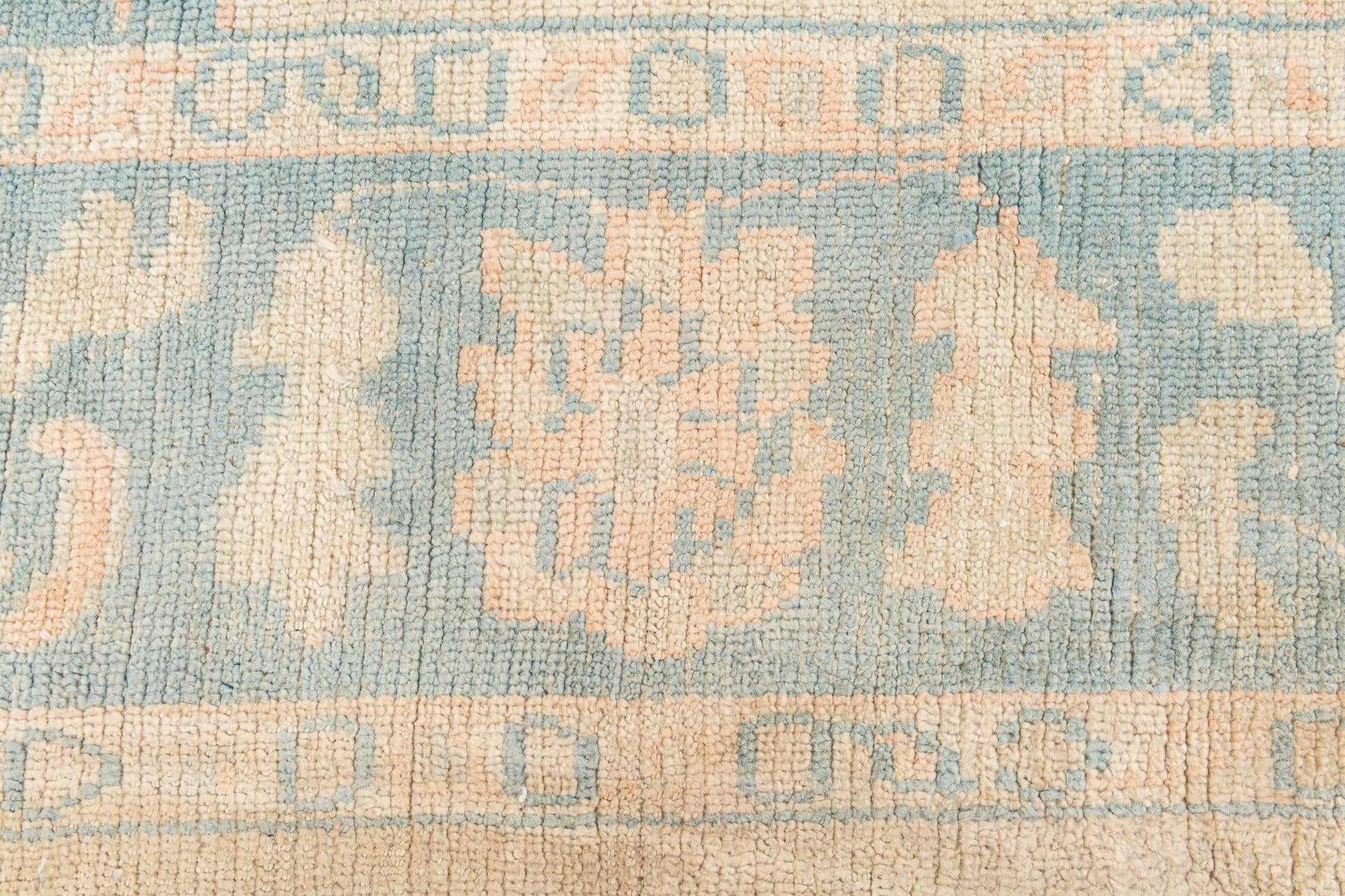 9' 6 x 11' 9 Hand Knotted Oushak Wool Rug