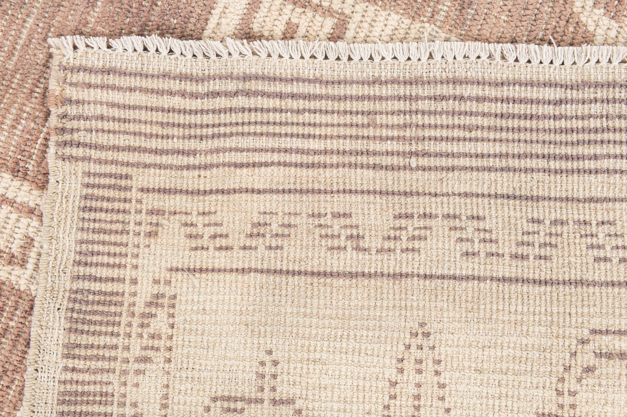 9' 6 x 11' 8 Hand Knotted Oushak Wool Rug