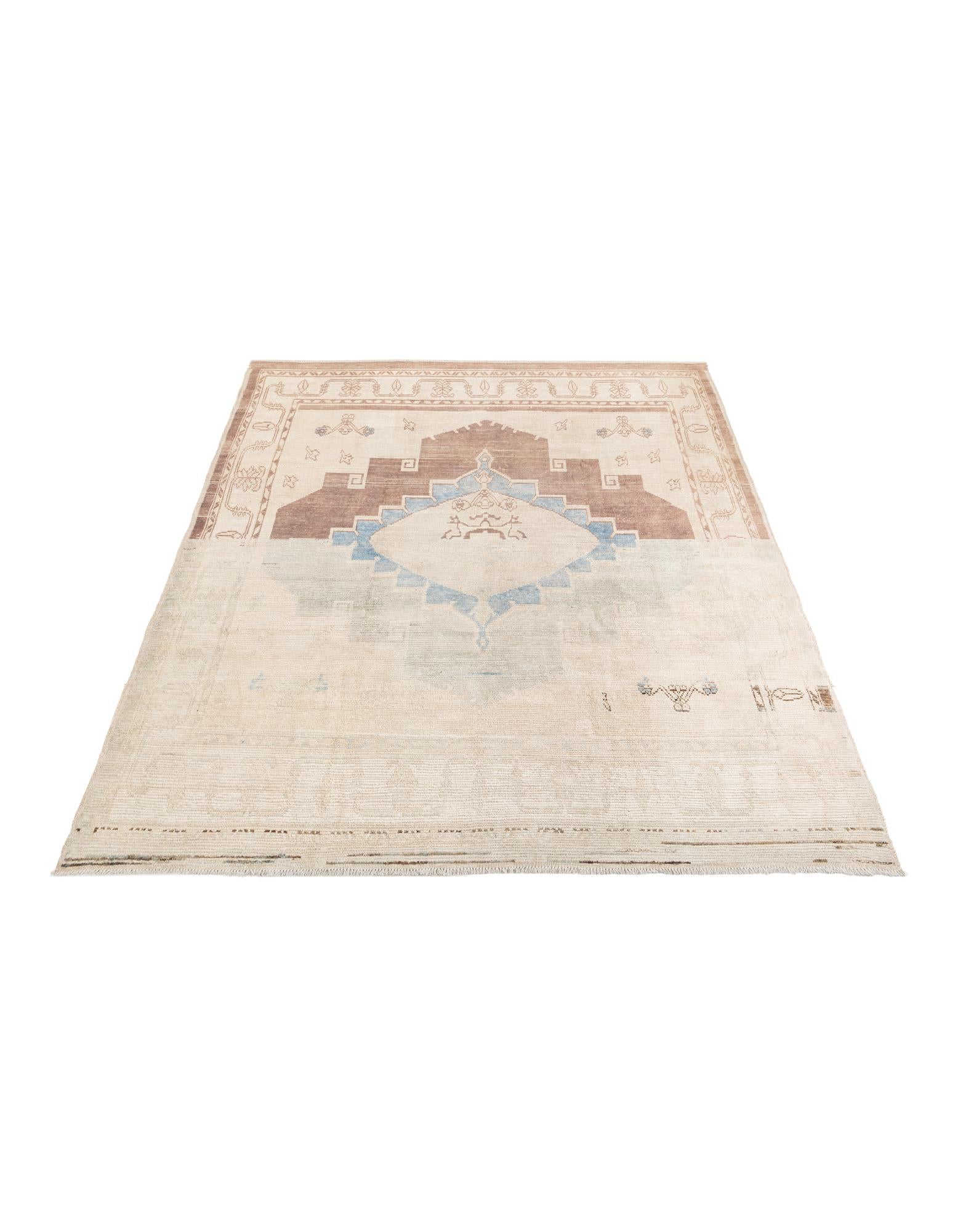 9' 6 x 11' 8 Hand Knotted Oushak Wool Rug