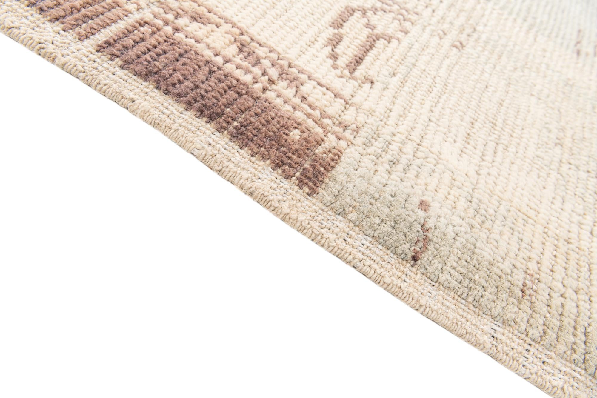 9' 6 x 11' 8 Hand Knotted Oushak Wool Rug