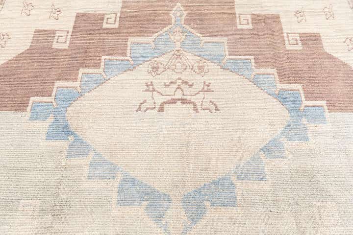 9' 6 x 11' 8 Hand Knotted Oushak Wool Rug