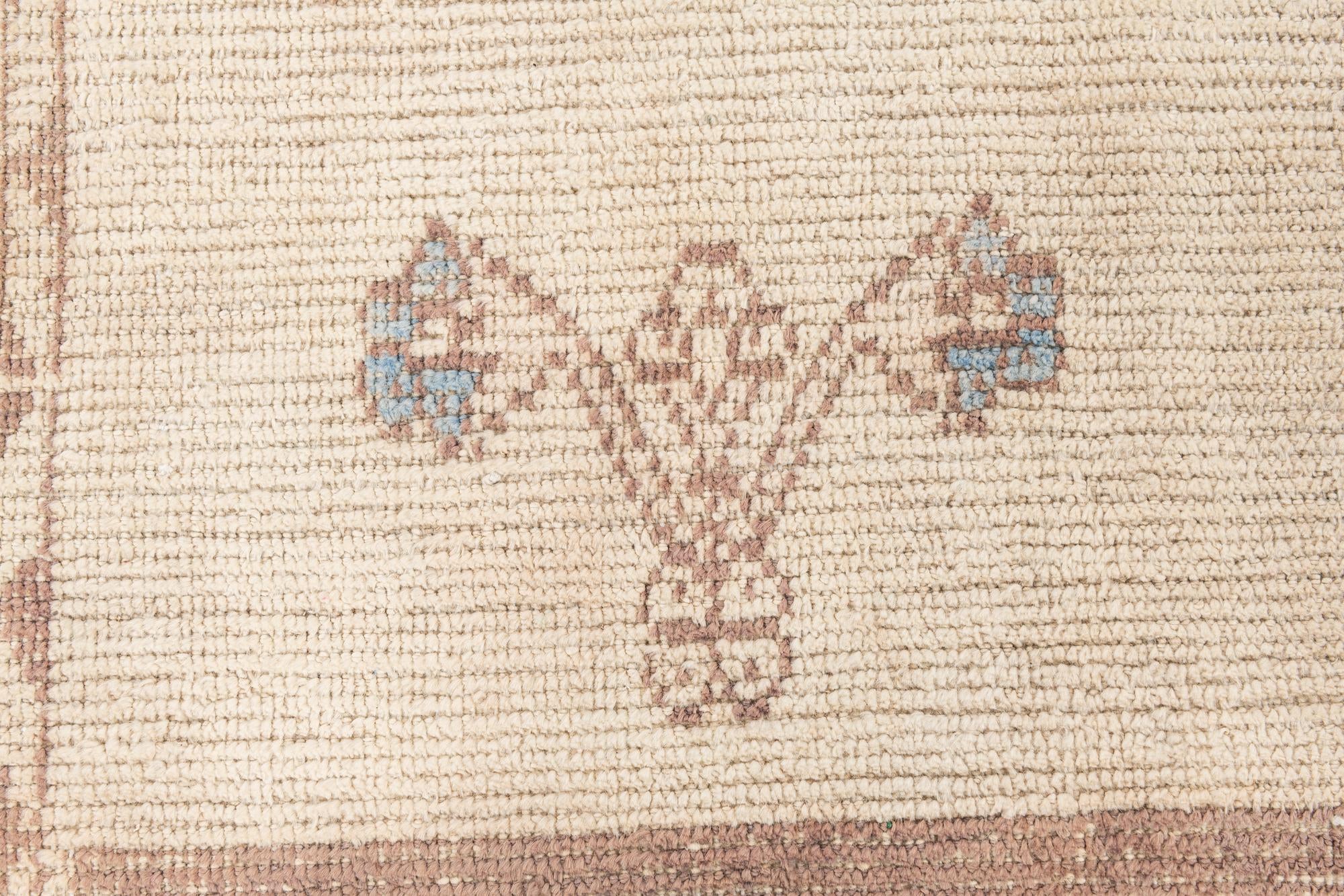 9' 6 x 11' 8 Hand Knotted Oushak Wool Rug