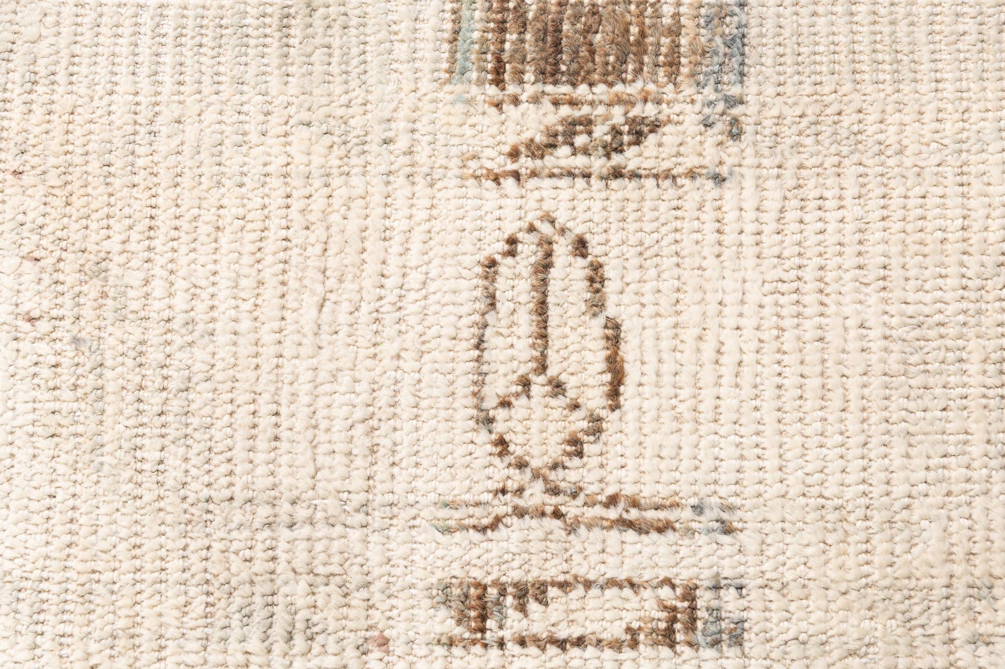 9' 6 x 11' 8 Hand Knotted Oushak Wool Rug