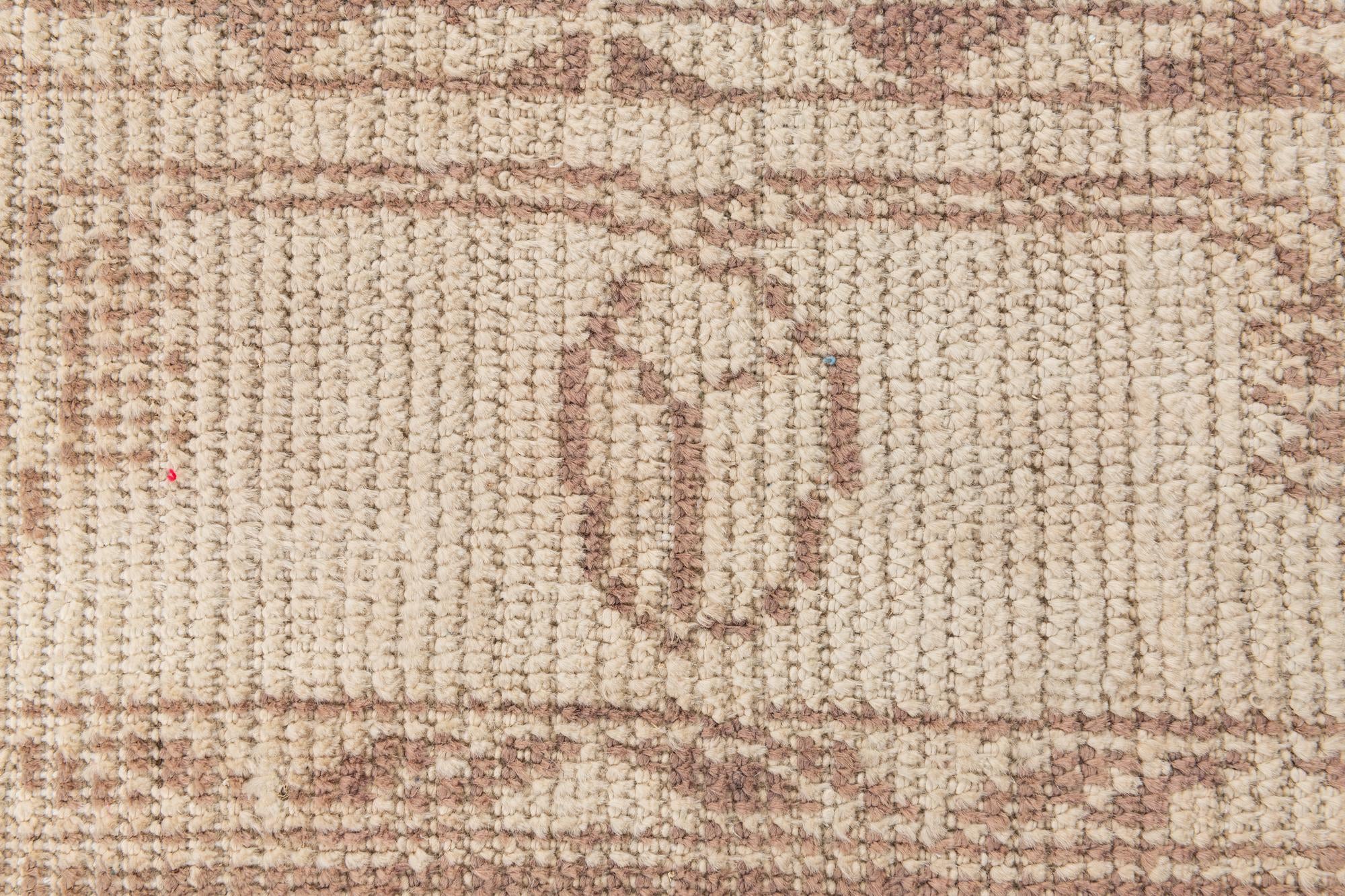 9' 6 x 11' 8 Hand Knotted Oushak Wool Rug