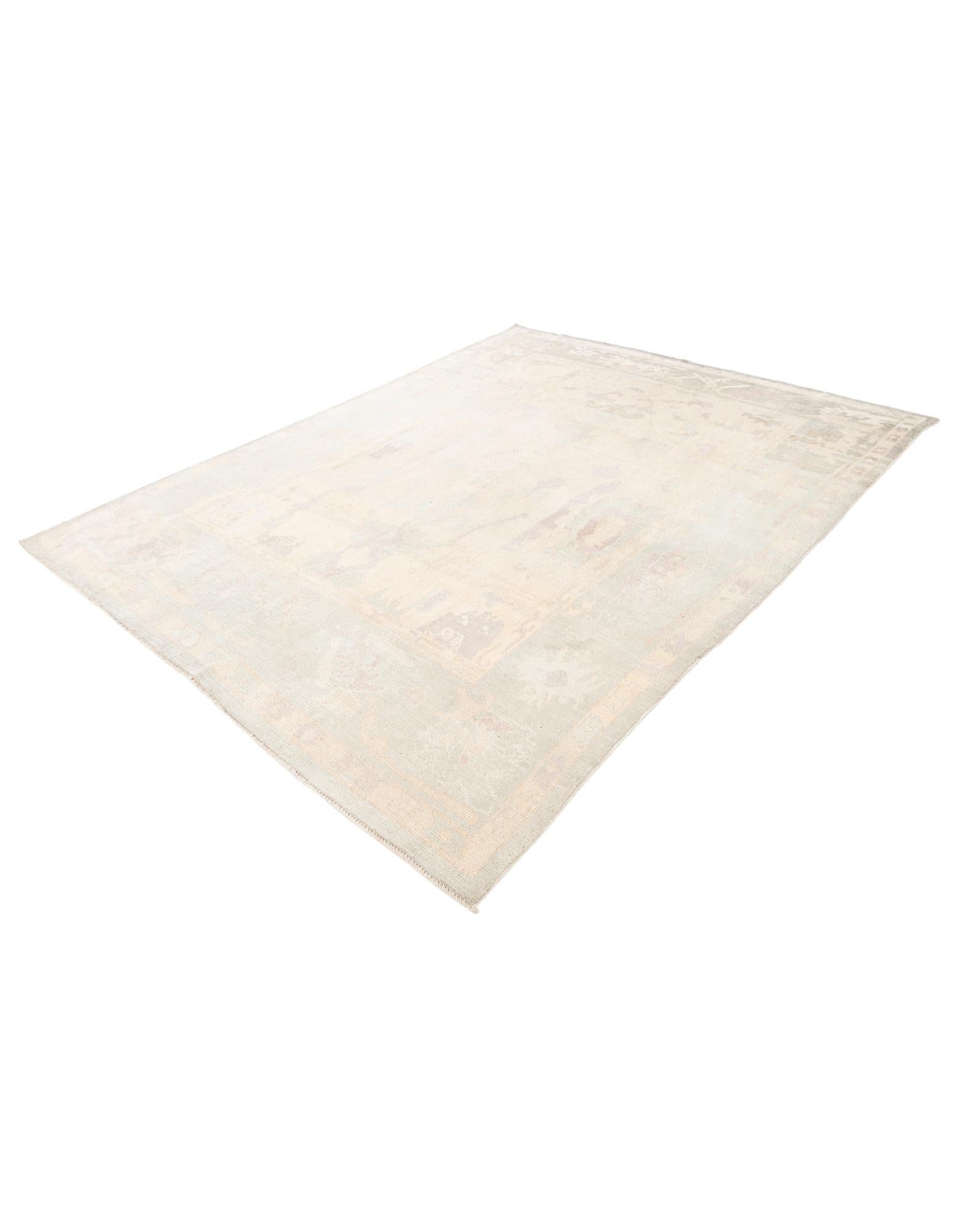 8' 3 x 10' 3 Hand Knotted Oushak Wool Rug