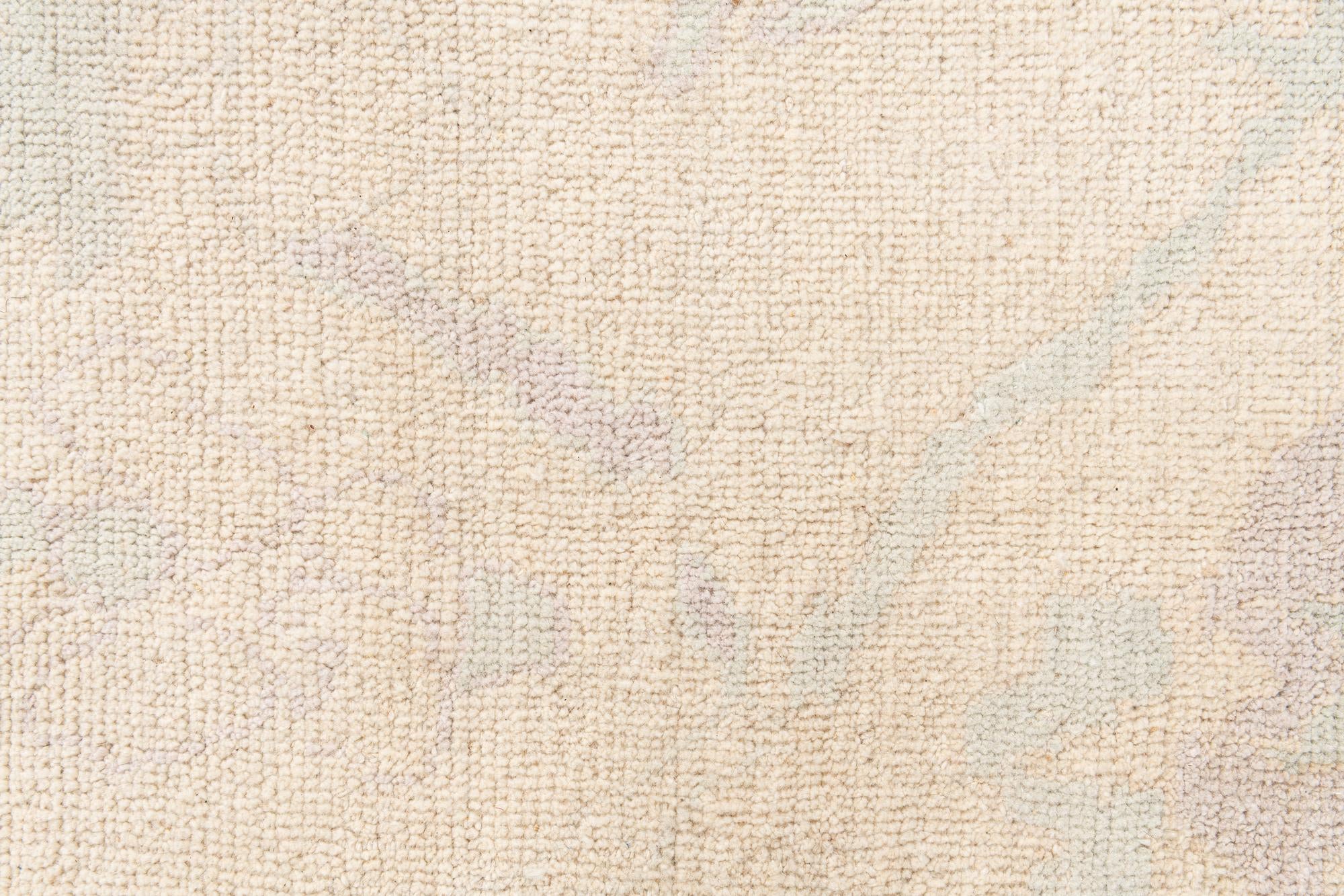 8' 3 x 10' 3 Hand Knotted Oushak Wool Rug