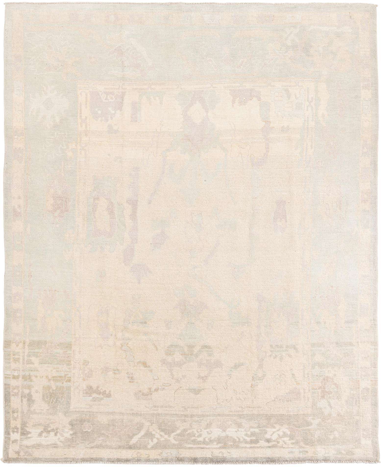 8' 3 x 10' 3 Hand Knotted Oushak Wool Rug