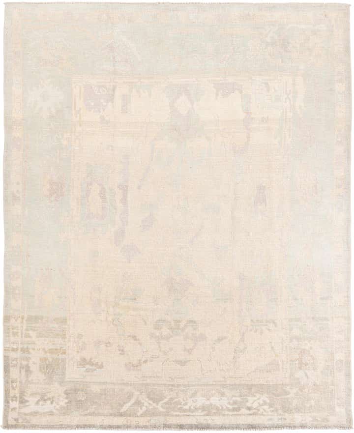 8' 3 x 10' 3 Hand Knotted Oushak Wool Rug