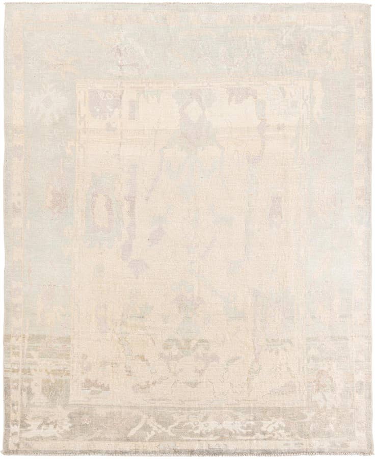 Detail image of 8' 3 x 10' 3 Hand Knotted Oushak Wool Rug