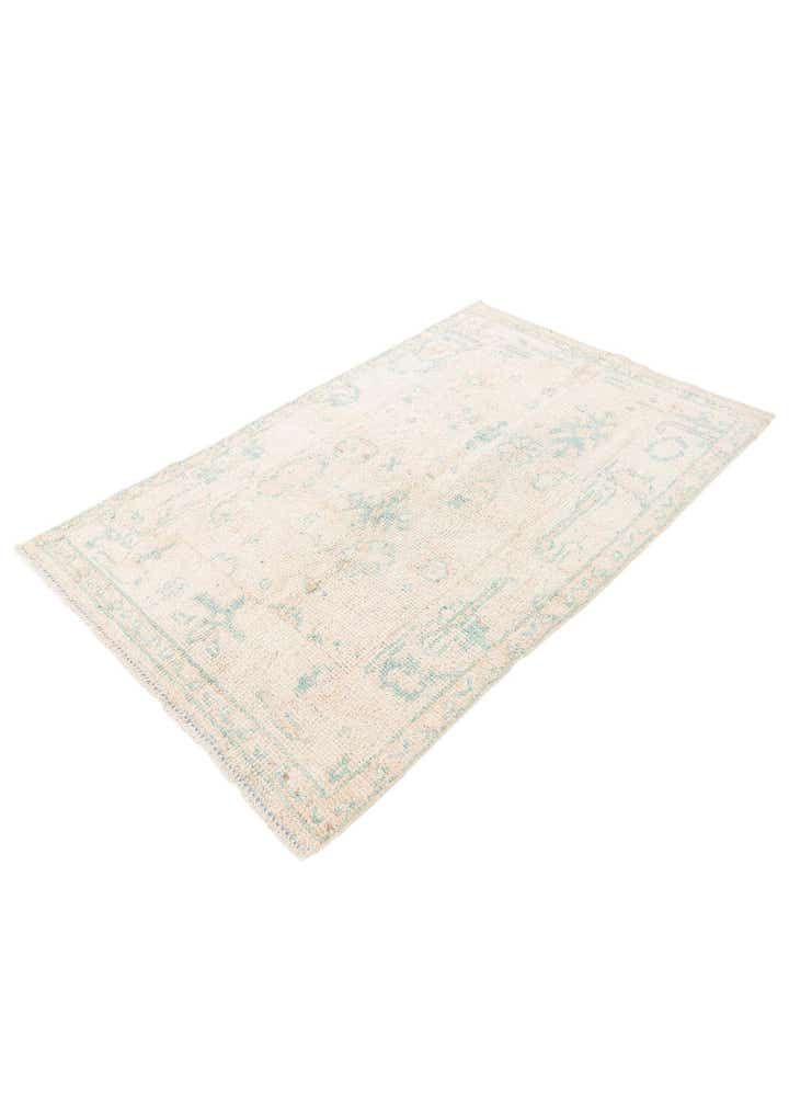 4' 1 x 6' 2 Hand Knotted Oushak Wool Rug