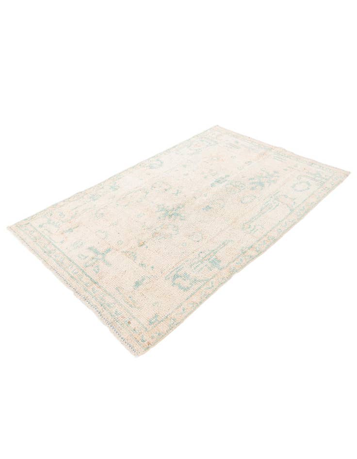 Detail image of 4' 1 x 6' 2 Hand Knotted Oushak Wool Rug