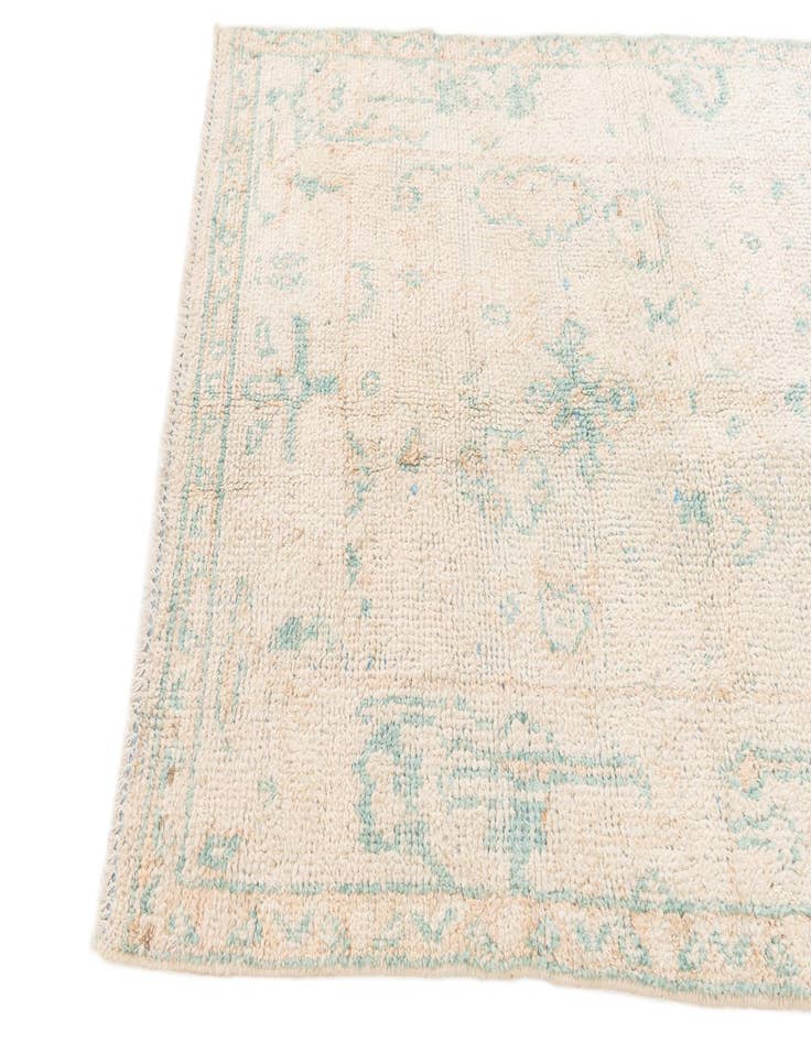 Detail image of 4' 1 x 6' 2 Hand Knotted Oushak Wool Rug