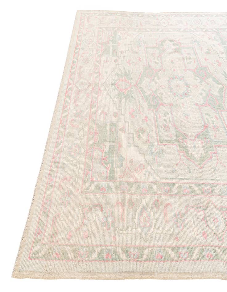 Detail image of 8' 7 x 10' 5  Hand Knotted Oushak Wool Rug