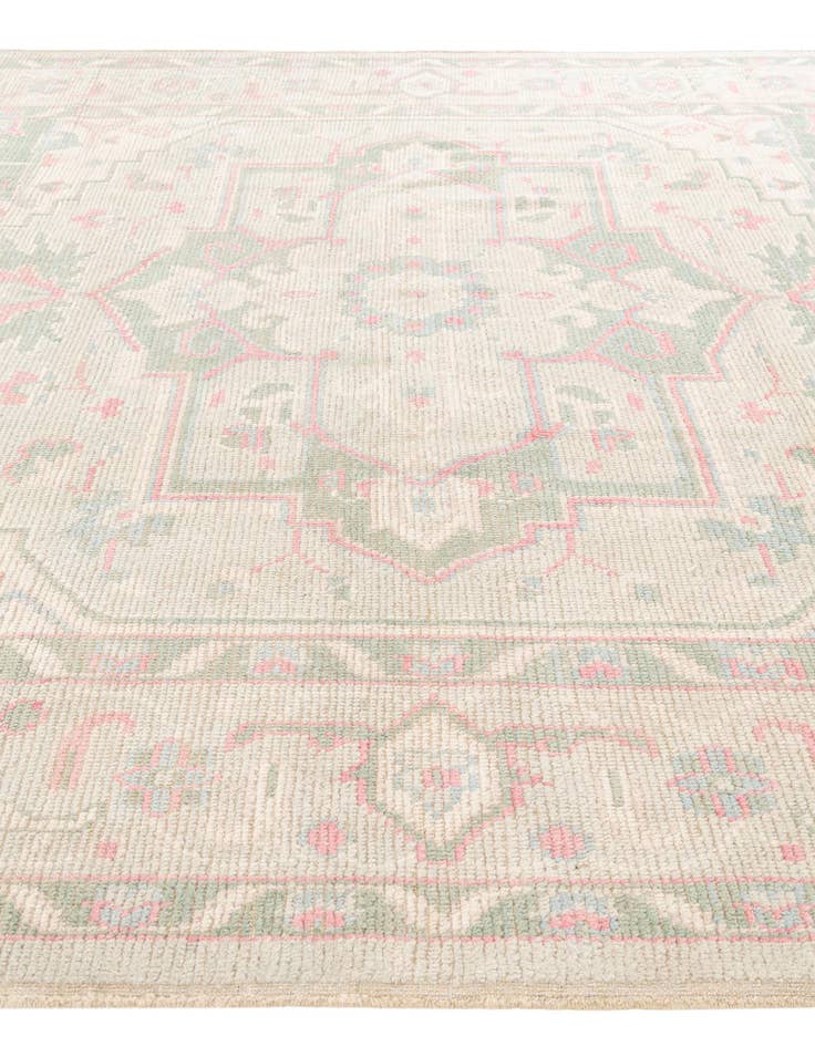 Detail image of 8' 7 x 10' 5  Hand Knotted Oushak Wool Rug