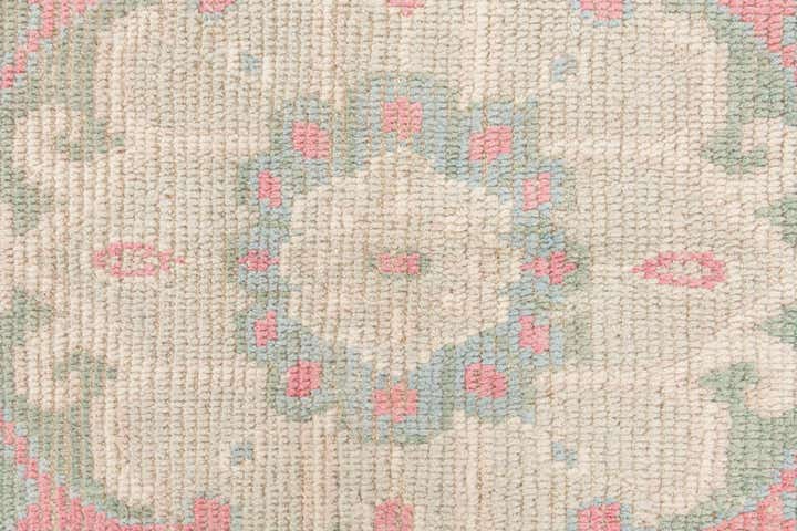 8' 7 x 10' 5 Hand Knotted Oushak Wool Rug
